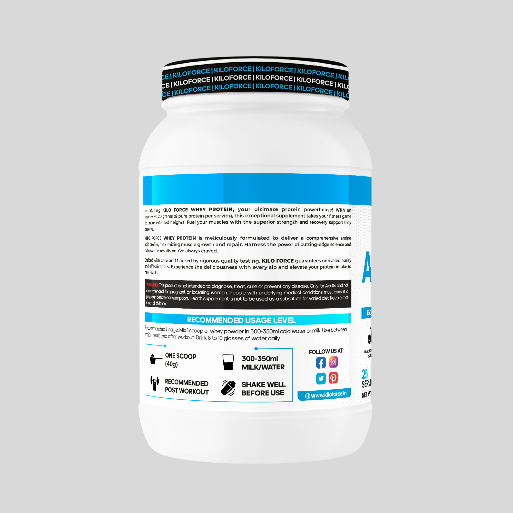 kiloforce whey protein - Kiloforce Apex Whey Protein + Free Shaker - Image 3