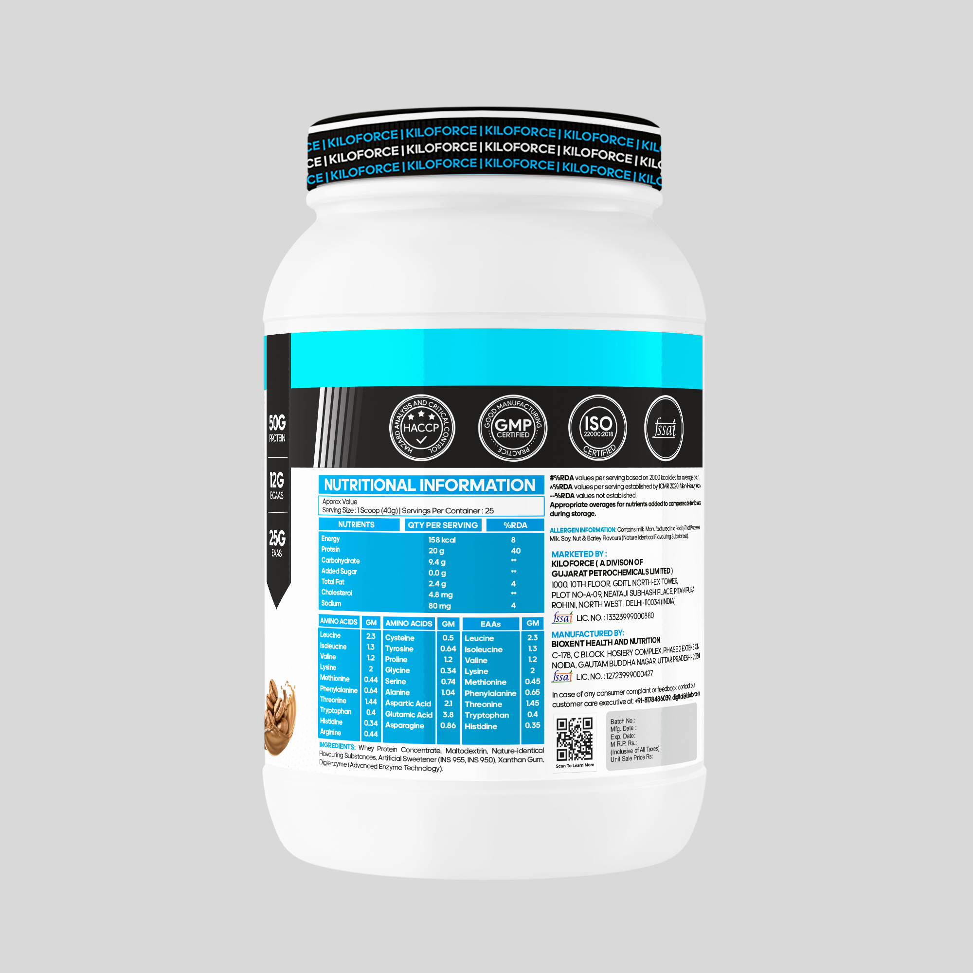 kiloforce whey protein - Kiloforce Apex Whey Protein + Free Shaker - Image 2