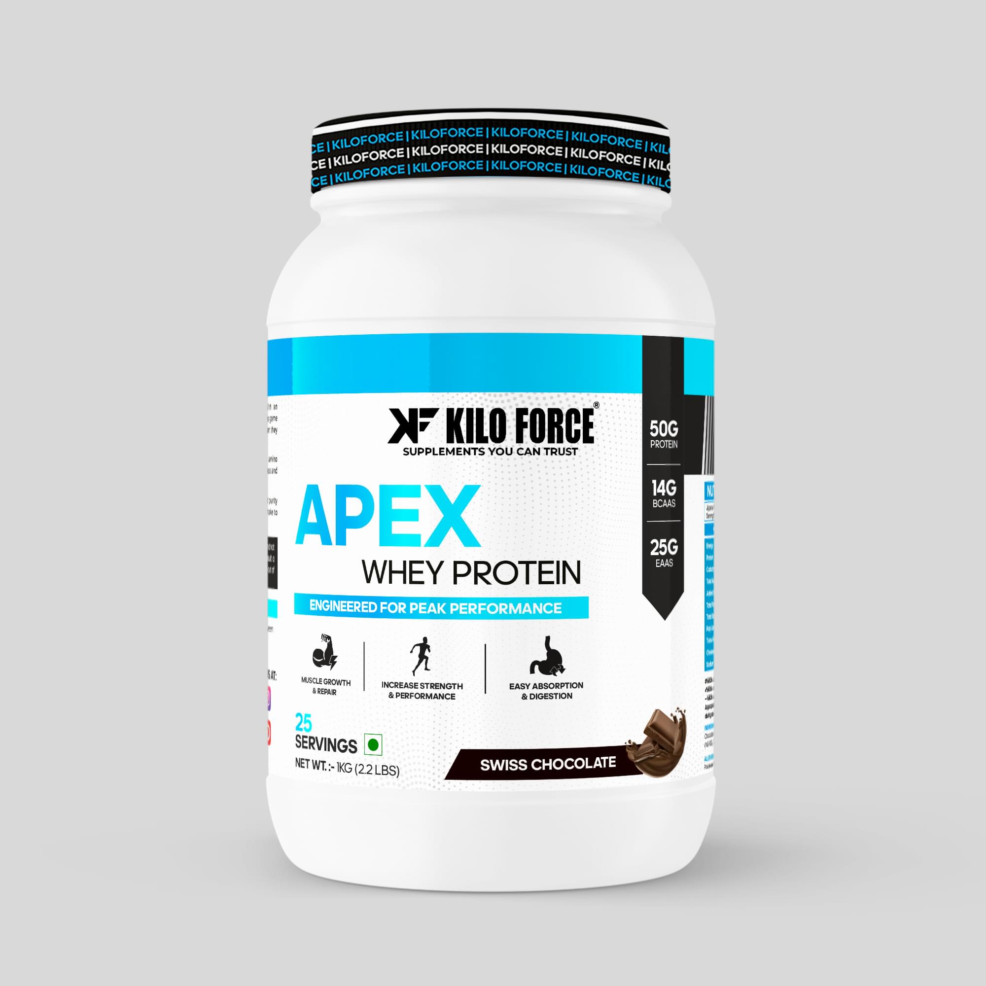 Kiloforce Apex Whey Protein + Free Shaker