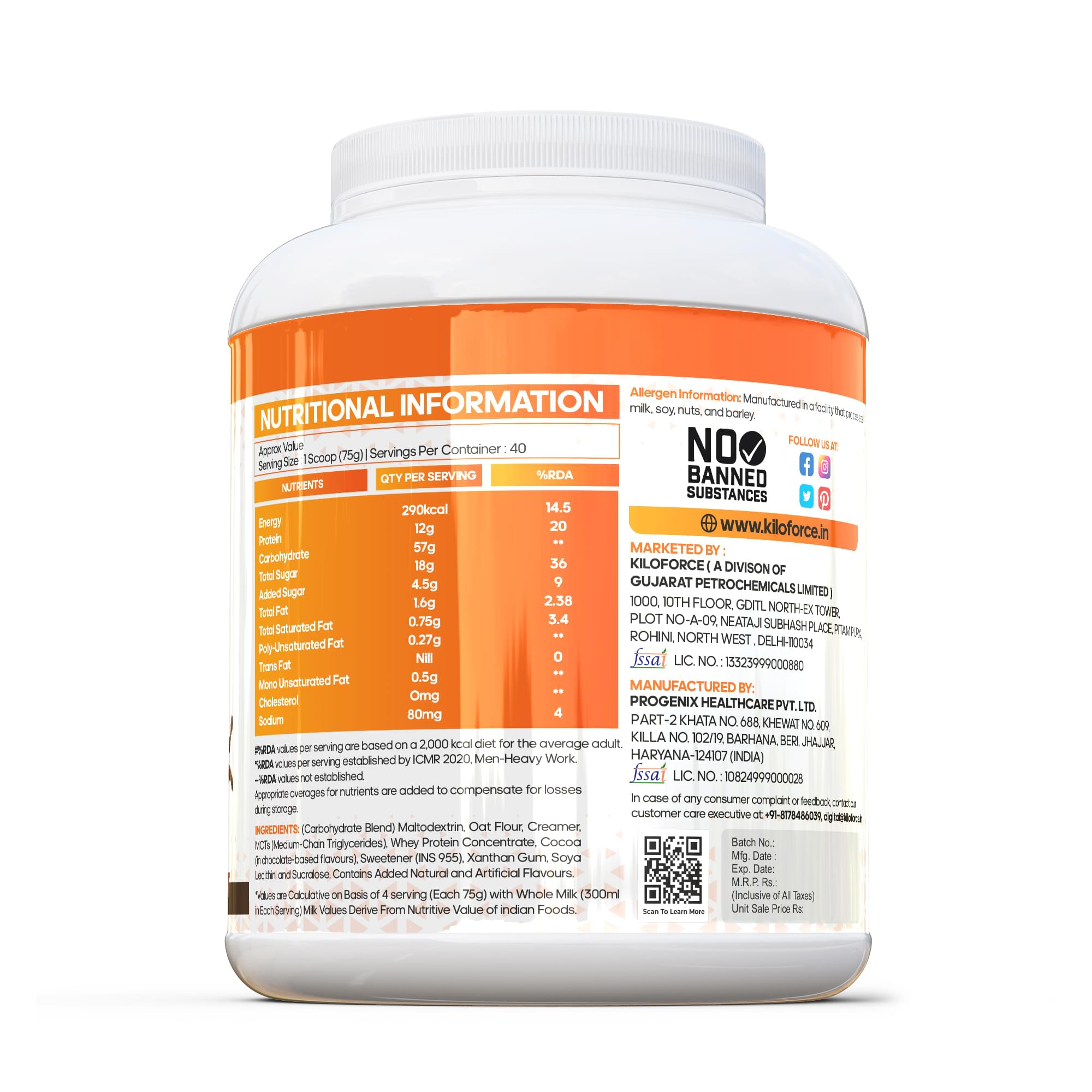 Kiloforce Muscle Mass Gainer - Image 3