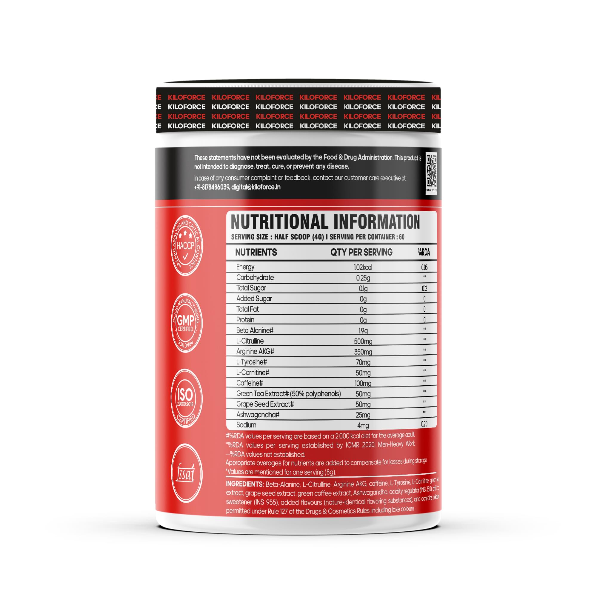 KILOFORCE Arez Pre-Workout - Image 2