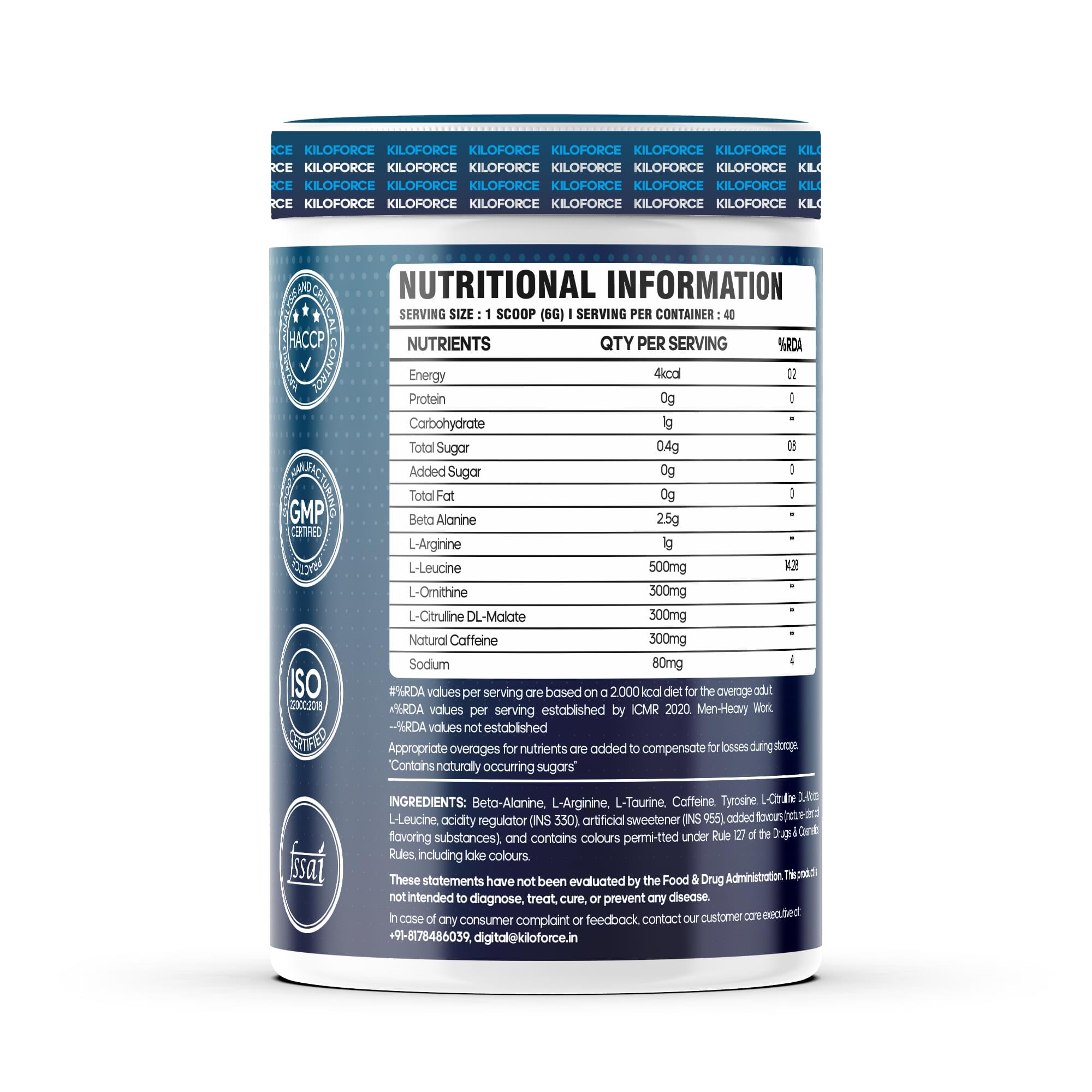 kiloforce whey protein - KILOFORCE Arez X Pre-Workout - Image 2