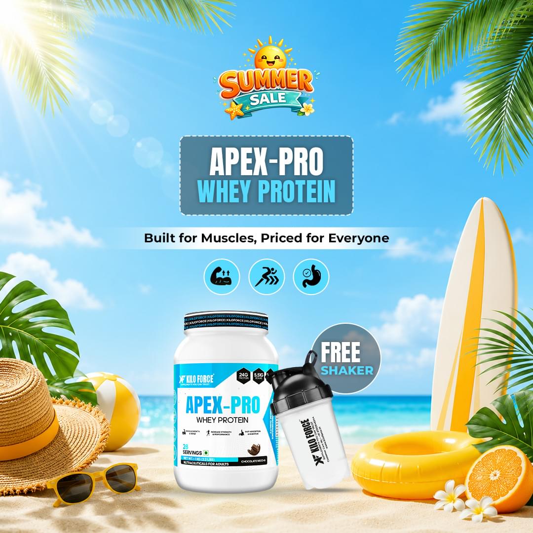 Kiloforce Apex pro Whey Protein + Free Shaker